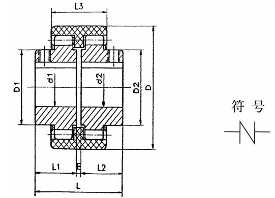 NL型尼龙内齿型联轴器